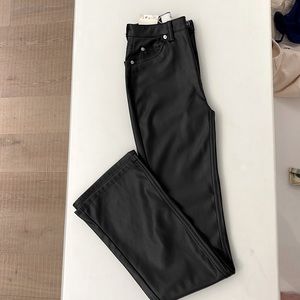 Faux leather pants NWT size xs